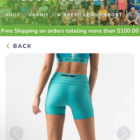 Rabbit Women's Aqua Bike Shorts - Picture 3 of 10